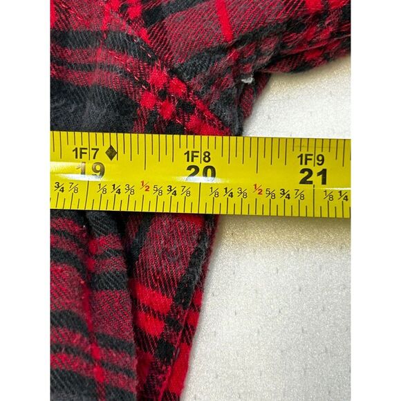 Faded Glory long sleeve Classic red flannel  Size Medium - Picture 3 of 6